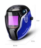 Automata hegesztő sisak – kék-fekete, 98×80 mm