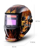 Automata hegesztő sisak – lángoló koponya