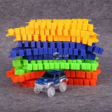 Autópálya játék szett világító autóval gyerekeknek és családi szórakozáshoz