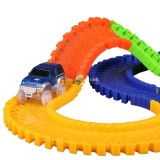 Autópálya játék világító autóval