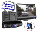 Autós három kamerás DVR menetrögzítő és tolató kamera, Mlogic M336 FHD