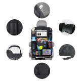 Autós hátsóülés szervező tároló zsebekkel és italtartóval