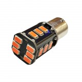 Autós Led BA15S Canbus index, tolató, helyzetjelző világítás, 18 Led, 5730 chip, 200 Lumen, 2,5W, piros. Life Light Led 2 év garancia!