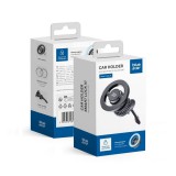 Autós mobiltelefon tartó, szellőzőnyílásra helyezhető, mágneses, MagSafe kompatibilis, fekete, Bluestar SMART LOCK X1
