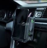 Autós tároló és telefontartó, fekete színű, univerzális használatra