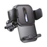 Autós tartó, univerzális, szellőzőre rögzíthető rögzíthető, 55 - 100 cm készülékekhez, 360°-ban forgatható, Forcell F-Grip GuardianAV, fekete