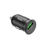 Autós töltő Hoco Z43 Mighty QC3.0 18W fekete