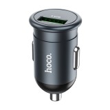 Autós töltő Hoco Z43 Mighty QC3.0 18W grafit