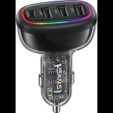 Autós töltő USAMS 1xUSB-C 3xUSB-A C34 48W (USA900)
