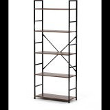 AUTRONIC Régi fa dekor polc, MDF, fekete lakk, 5 db (GD-225 OLW)