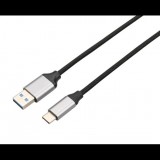 AVAX CB301G STEELY USB A - Type C 60W gyorstöltő 3A acélszürke 1,5m (5999574480040) (5999574480040)