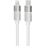 AVAX CB315 GLOWY 27W USB-C - Lightning gyorstöltő kábel, fehér - 2m
