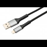 AVAX CB401G STEELY USB A - Lightning 20W gyorstöltő 3A acélszürke 1,5m (5999574480071) (5999574480071)