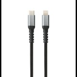 AVAX CB402G STEELY USB-C - Lightning 20W kábel 3A 1.5m acélszürke (5999574480088) (5999574480088)