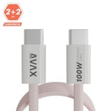 AVAX CB610P MAGNETY 100W 1m USB-C adat- és töltőkábel (AVAX CB610P)