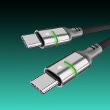 Avax CB633 Steely LED 60W USB-C charger cable 2m Black AVAX_CB633