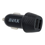 Avax CC301B CARLY 12W Car Charger Black AVAX CC301B