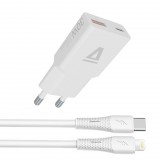 Avax CH6414 GaN charger with Lightning cable White AVAX CH6414