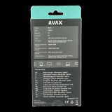 AVAX DC637 DESKY+ 4x USB Type-C GaN Hálózati töltő - Fekete (200W) (AVAX DC637)