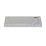 AVAX GM02 PRO Fehér 75% Gasket RGB tri-mode mechanikus billentyűzet Gateron sárga switch, magyar kiosztás