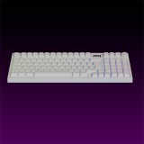 AVAX GM03 PRO billentyűzet (HU, USB, Bluetooth, 2.4 GHz, mechanikus, Yellow switch, fehér)
