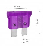 AVC Biztosíték késes 3A