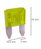 AVC Biztosíték villás mini 20A