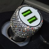 AVC Csajos USB töltő kristályokkal