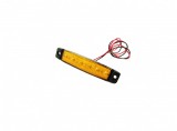 AVC Helyzetjelző lámpa sárga színű 12V 6 db LEDDEL kábellel