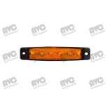 AVC LED Szélességjelző 24V sárga 96 mm hosszú