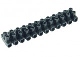 AVC Sorkapocs műanyag 2,5 mm2 12-tagú 3A fekete színű