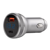 AVC Szivargyujtós USB telefontöltő 12-24V feszültségmérővel