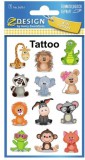 AVERY Tetoválás matrica szett, állatfigurák, 7,5x12cm