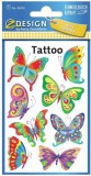 AVERY Tetoválás matrica szett, lepkék, pillangók 7,5x12cm