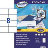 Avery Zweckform 105 x 74 mm Címke tintasugaras és lézer nyomtatóhoz (800 db / csomag) (ELA023)