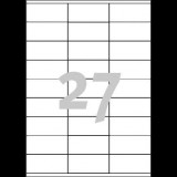 Avery Zweckform Avery-Zweckform 3479 Univerzális etikett 70 x 32 mm Papír Fehér 2700 db Véglegesen tapadó Színes lézernyomtatás, Lézernyomtató (3479)