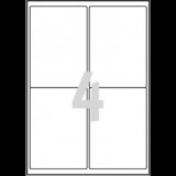 Avery Zweckform Avery-Zweckform L4774-20 Fólia címkék 99.1 x 139 mm Poliészter fólia Fehér 80 db Véglegesen tapadó Színes lézernyomtatás, Lézernyomtató, Színes (L4774-20)