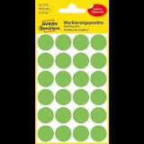 Avery Zweckform Öntapadós jelölő címke, kerek 18 mm átmérőjű, 96 db-os készlet, fényes zöld, Avery-Zweckform 3174 (3174)
