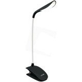 Avide abldl-clip-1.5w-bl led asztali lámpa csiptethet&#336; fekete 1.5w