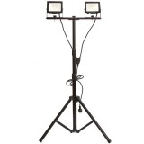 Avide LED reflektor SLIM smd 2x20w 4000K 2fej Tripoddal - ABLRFLNW-20W-TRIPOD-D