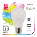 Avide Smart LED IZZÓ A60 9W RGB+W WIFI APP Control