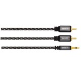 Avinity 00127077 audio kábel 1,5 M 2 x RCA 3.5mm Fekete