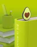 Avokádó, zöld  - Fém könyvjelző