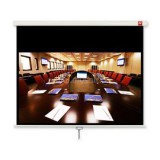 AVTEK vetítővászon 16:9 230x129,5cm, rolós, Cinema 240, fekete kerettel (1EVS38)