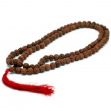 AW 108 Rudraksha Mala Lánc - Barna