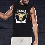 Awdis Beast mode Bull - ujjatlan, kapucnis póló (fekete)