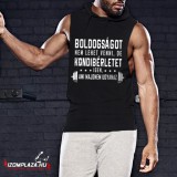 Awdis Boldogságot nem lehet venni, de kondibérletet igen- kapucnis ujjatlan póló