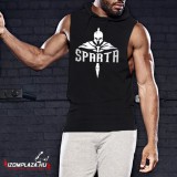 Awdis Sparta - kapucnis ujjatlan póló (fekete)