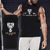 Awdis The monster in me - kapucnis ujjatlan póló (fekete)