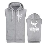 Awdis Train like a viking-cipzáras ujjatlan felső-szürke (M-es méretben rendelhető)